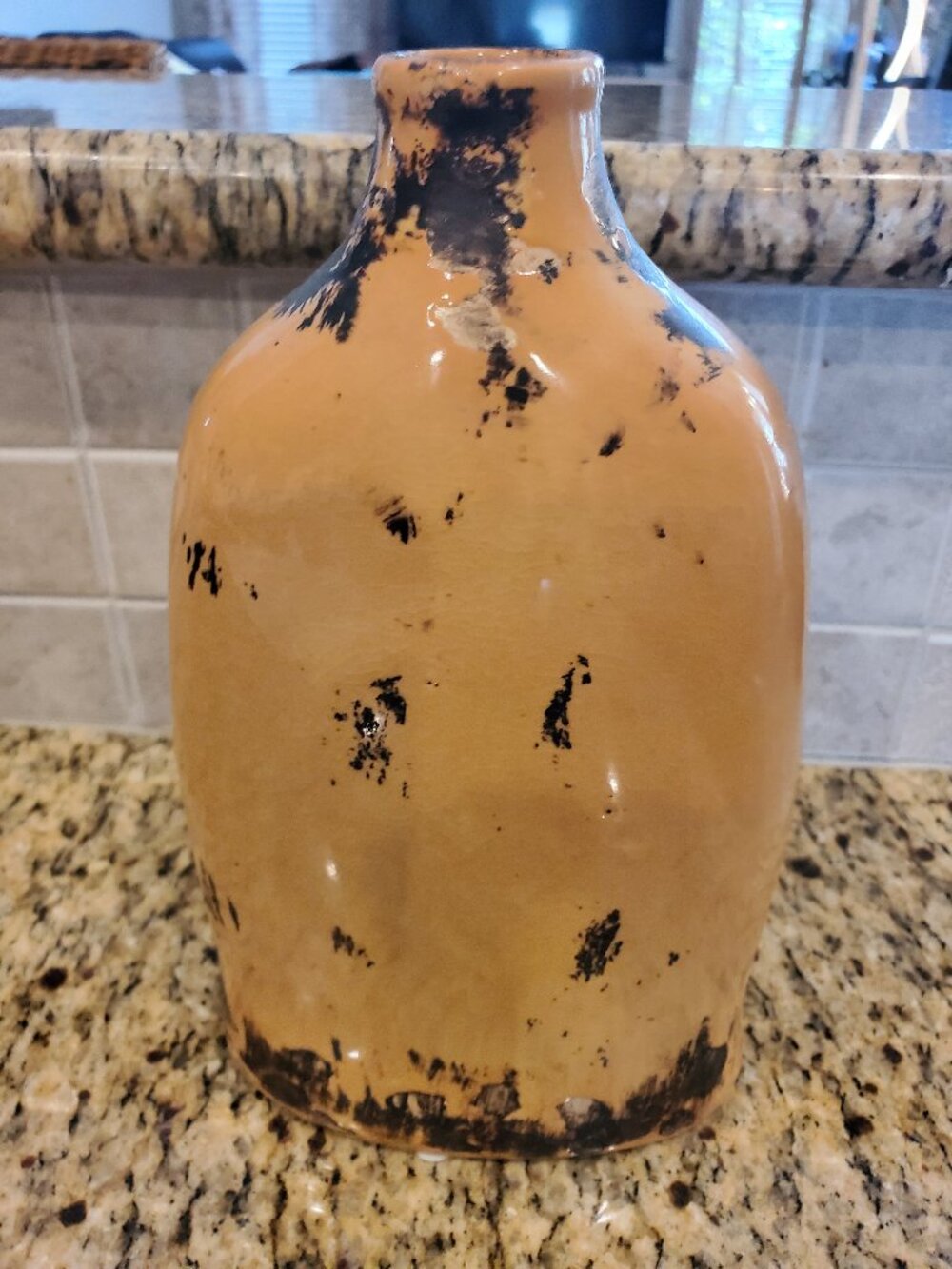 Rustic Distressed Ceramic Jug Vase